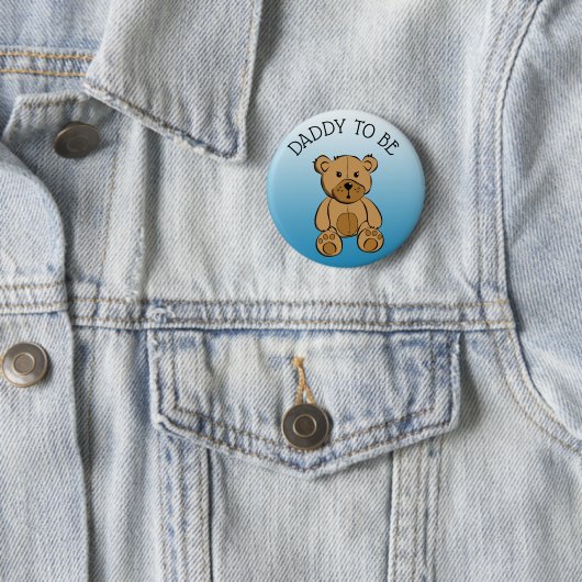 Schattigee bruine teddybeer vader wordt Button (In situ)