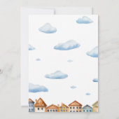 Schattigee bruine teddybeer Vliegtuig 5e Verjaarda Kaart (Achterkant)