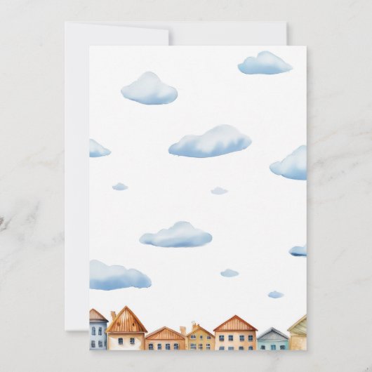 Schattigee bruine teddybeer Vliegtuig 5e Verjaarda Kaart (Achterkant)