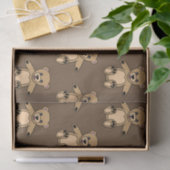 Schattigee bruine teddyberen tissuepapier (Geschenk)
