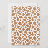 Schattigee bruine waslijn eerste rodeo 1e verjaard kaart (Achterkant)