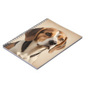 SCHATTIGEE BRUINE & WITTE BEAGLE HOND NOTITIEBOEK (Linkerzijde)