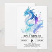 Schattigee brullende Fun Dragon Adventure Verjaard Kaart (Voorkant / Achterkant)