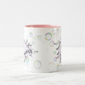 Schattigee bubbel pastel hey prachtige mok (Center)