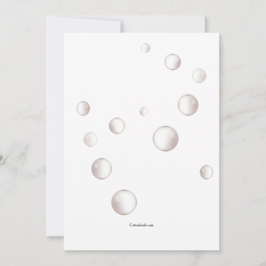 Schattigee bubbelpartij kaart (Achterkant)