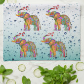 Schattigee Bubbels De Olifant Keuken Handdoek (Gevouwen)