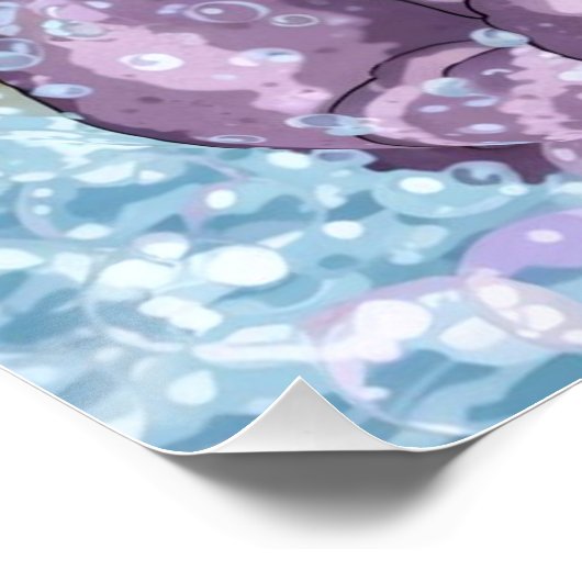 Schattigee Bubble Monster Poster Wall Art Kinder B (Hoek)