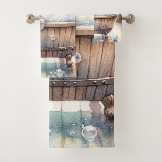 Schattigee Bubbly Kitten badtijd Bad Handdoek (Insitu)