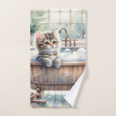 Schattigee Bubbly Kitten badtijd Bad Handdoek (Handdoek)