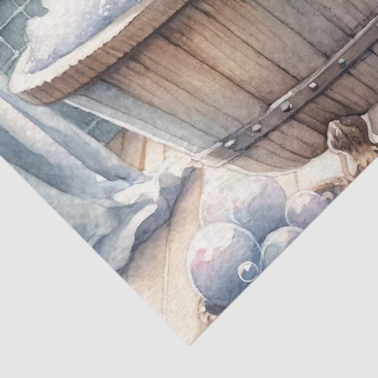 Schattigee Bubbly Kitten Badtijd Decoupage Tissuepapier (Detail)