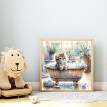 Schattigee Bubbly Kitten badtijd