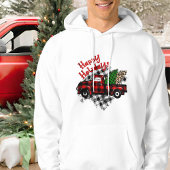Schattigee Buffel Plaid Tartan Modern Christmas Tr Hoodie