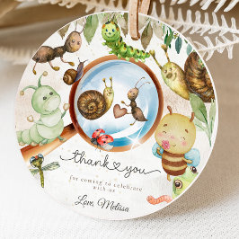 Schattigee Bug & Caterpillar Baby shower Bedankjes Labels