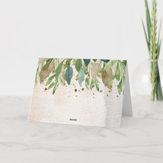 Schattigee Bug & Caterpillar Baby shower Bedankkaart (Achterkant)