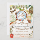 Schattigee Bug & Caterpillar Baby shower Kaart (Voorkant)