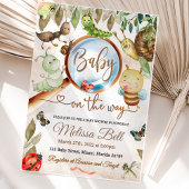 Schattigee Bug & Caterpillar Baby shower Kaart