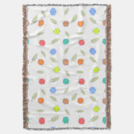 Schattigee bug en laat naadloos patroon achter deken