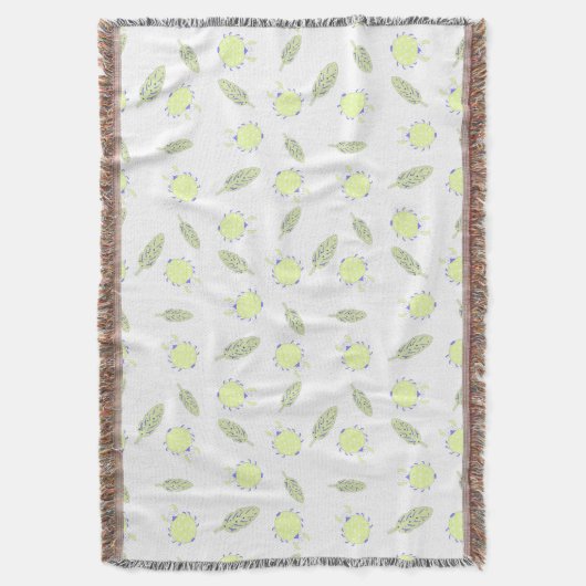 Schattigee bug en laat naadloos patroon achter deken (Voorkant Verticaal)