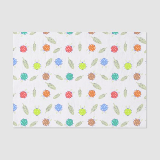 Schattigee bug en laat naadloos patroon achter tissuepapier (Voorkant)