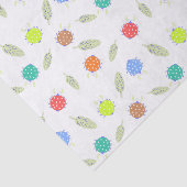 Schattigee bug en laat naadloos patroon achter tissuepapier (Detail)