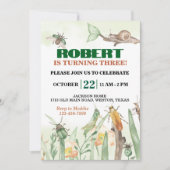 Schattigee Bugs en Snail Verjaardag Kaart (Voorkant)