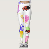 Schattigee Bugs Natuur Patroon Leggings Vrouwen Un (Voorkant)