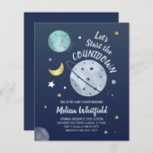 Schattigee buitenruimte Modern Baby shower Invitat (Voorkant / Achterkant)