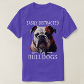 Schattigee buldog 1 t-shirt (Design voorkant)