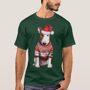 Schattigee Bull Terrier Hondenliefhebber Funny Chr T-shirt