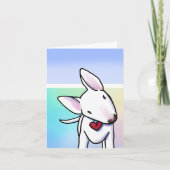 Schattigee Bull Terrier-Kaart Kaart (Voorkant)