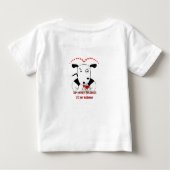 Schattigee Bull Terrier Valentijnsdag Baby T-shirt (Achterkant)