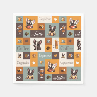 Schattigee Bulldog Coffee Love Servet