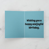 Schattigee Bulldog Draagt een Verjaardag Pet Kaart (Binnen)