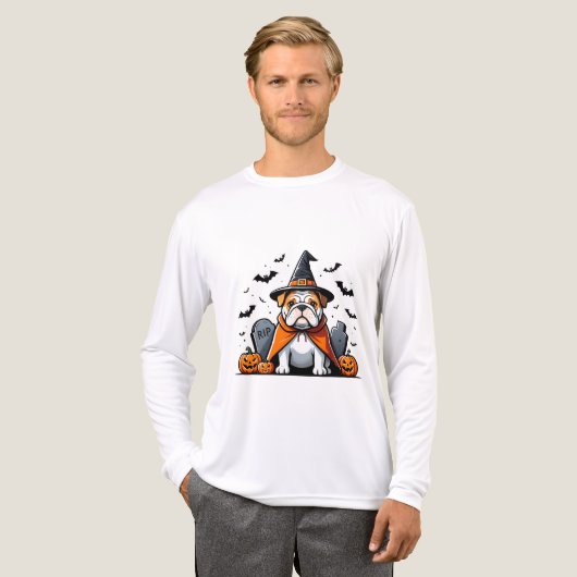 Schattigee Bulldog Halloween T-Shirt – Heksen Pet,