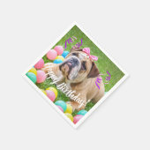 Schattigee Bulldog Happy Birthday Servetten (Hoek)