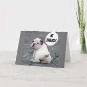 **SCHATTIGEE BULLDOG*** WIL DAT JE SNEL BETER WORD KAART (Voorkant)