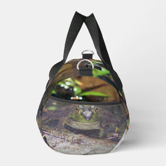 Schattigee Bullfrog Gezicht Dier Gepersonaliseerd Plunjezak (Rechts)