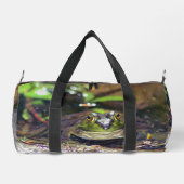 Schattigee Bullfrog Gezicht Dier Gepersonaliseerd Plunjezak (Achterkant)