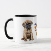 Schattigee Bullmastiff Puppy die je maakt mijn sta Mok (Links)