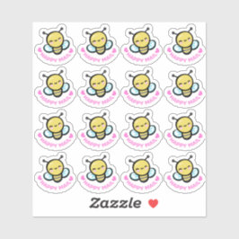 Schattigee Bumble Bee Custom-Cut Vinyl Sticker