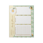 Schattigee Bumble Bees Custom Planner Notitieblok (Linkerzijde)