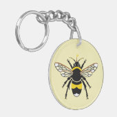 Schattigee BumbleBEE - Wildlife - Insect - Bedreig Sleutelhanger (Voorkant Links)