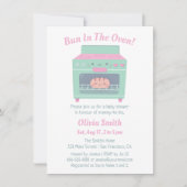 Schattigee Bun in het Oven Baby shower Kaart (Voorkant)