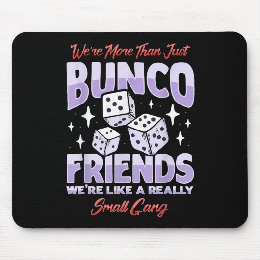 Schattigee Bunco Night Squad Kleding Spel Bunco Muismat (Voorkant)