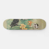 Schattigee Bunnies met Daffodil Flowers Antiek Pas Persoonlijk Skateboard (Horizontaal)