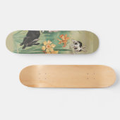 Schattigee Bunnies met Daffodil Flowers Antiek Pas Persoonlijk Skateboard (Horizontaal)