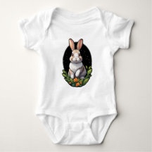 Schattigee Bunny Baby Jersey Bodysuit