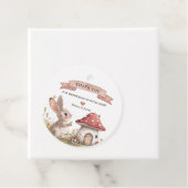 Schattigee Bunny Baby shower Dank u Bedankjes Labels (In situ)