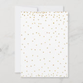 Schattigee Bunny baby shower meisjes bloemenuitnod Kaart (Achterkant)