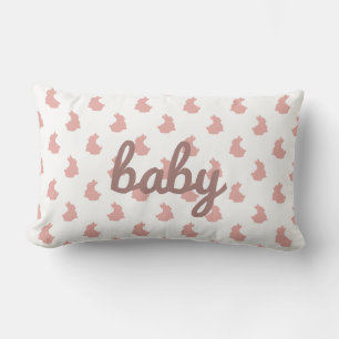 Schattigee Bunny Blush Roze Baby Nursery Kussen